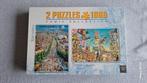 2 legpuzzels 1000 stukjes, Ophalen of Verzenden, Zo goed als nieuw, Legpuzzel
