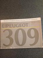 Instructieboekje Peugeot 309, Ophalen of Verzenden