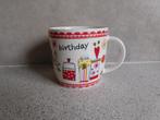 Mok 8x8,5 cm. Happy Birthday G. Wurm GmbH & Co KG, Ophalen of Verzenden, Zo goed als nieuw, Overige stijlen, Kop(pen) en/of Schotel(s)