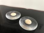 Iittala Finland waxinelichthouders ‘Nappi’ van Markku Salo, Ophalen of Verzenden, Zo goed als nieuw, Kristal, Overige typen