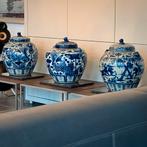 Drie Chinese Gemberpotten XXL., Huis en Inrichting, Ophalen, Overige kleuren, Aardewerk of Porselein, Zo goed als nieuw