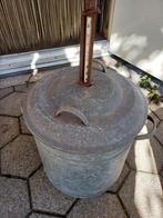 Oude Zinken Wasketel met Thermometer, Antiek en Kunst, Ophalen of Verzenden