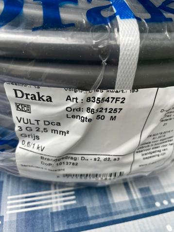 Rollen Draka Ymvk - Vult Kabel 3x2,5 en 5x2,5 mm. beschikbaar voor biedingen