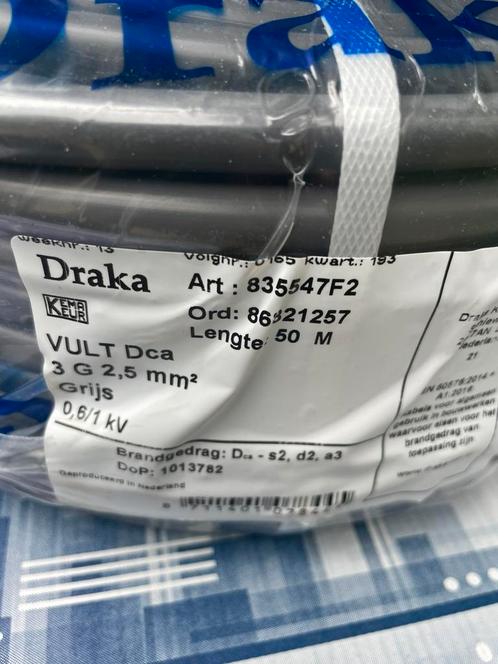 Rollen Draka Ymvk - Vult Kabel 3x2,5 en 5x2,5 mm., Doe-het-zelf en Verbouw, Elektra en Kabels, Nieuw, Kabel of Snoer, Ophalen of Verzenden