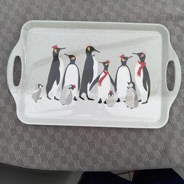 Serveerblad met Pinguïns beschikbaar voor biedingen
