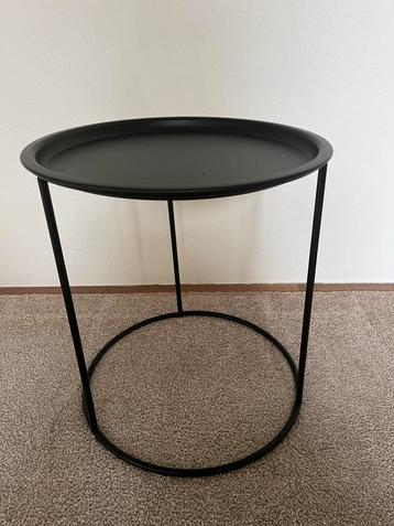 Woood bijzettafel metaal met los blad, zwart beschikbaar voor biedingen
