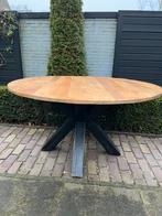 Ronde eettafel doorsnee 140, Ophalen, 100 tot 150 cm, Rond, Zo goed als nieuw