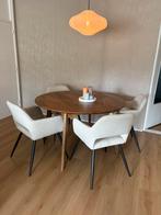 Eetkamertafel rond, Huis en Inrichting, Tafels | Eettafels, Ophalen, Japandi en scandinavisch, Rond, Zo goed als nieuw