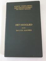 0285 het hooglied - dr g ch aalders, Boeken, Verzenden