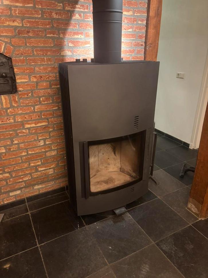 Houtkachel Harrie Leenders fuga M., Huis en Inrichting, Kachels, Zo goed als nieuw, Houtkachel, Hout, Ophalen of Verzenden