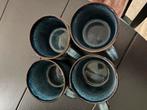 4 IKEA Gladelig Mokken Blauw/Zwart, Huis en Inrichting, Keuken | Servies, Ophalen of Verzenden, Gebruikt, Kop(pen) en/of Schotel(s)