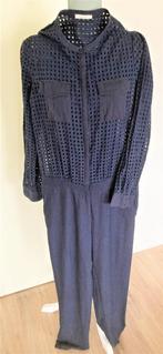 Donkerblauwe jumpsuit/playsuit/onesie - Promod, Maat 38/40 (M), Blauw, Gedragen, Promod