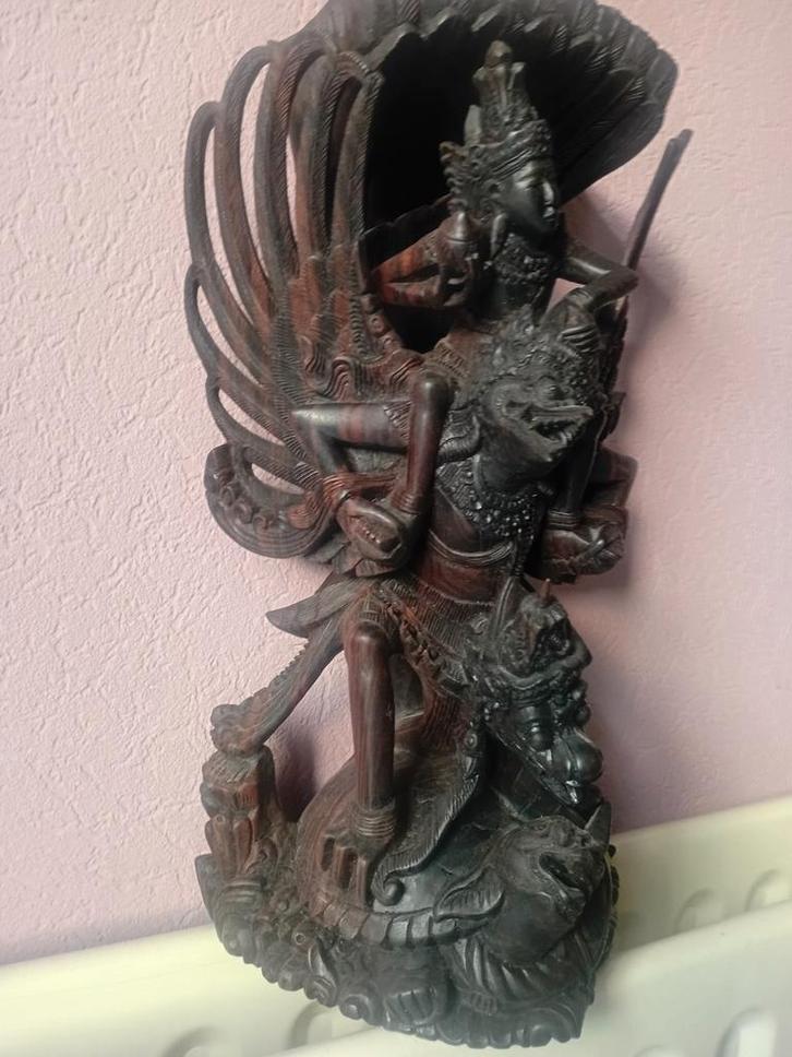 Houten Garuda Beeld - Indonesië, Antiek en Kunst, Kunst | Beelden en Houtsnijwerken, Ophalen of Verzenden