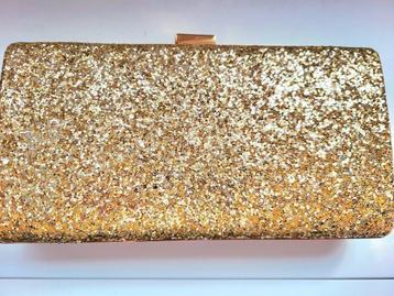Feestelijke elegante handtas goud  beschikbaar voor biedingen