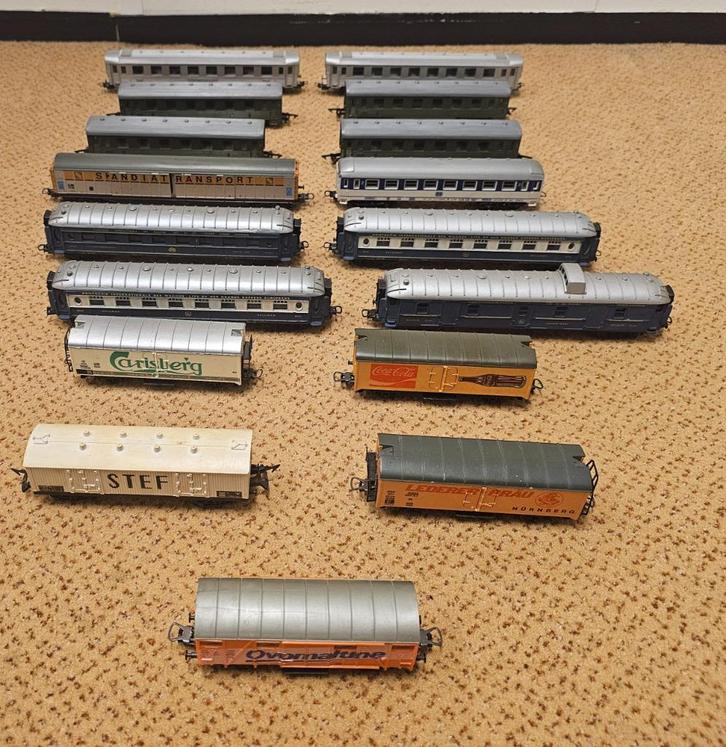 Lima, Jouef H0 - Model train carriage - Set of 17 carriages, Hobby en Vrije tijd, Modeltreinen | H0, Gebruikt, Wagon, Gelijkstroom