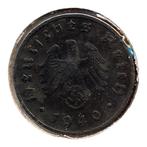 Duitse Rijk 1 Pfennig 1940 G, Ophalen of Verzenden, Duitsland, Losse munt