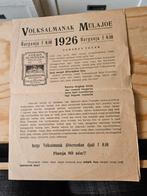 Ned Indie weltevreden volksalmanak 1926, Verzamelen, Ansichtkaarten | Buitenland, Ophalen of Verzenden, 1920 tot 1940, Buiten Europa