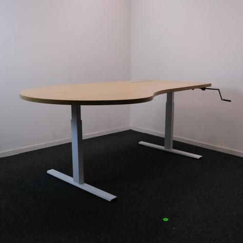 Benjo - Slinger zit-zit druppel bureau - 180x90/110 cm, Huis en Inrichting, Bureaus, Nieuw, Bureau, In hoogte verstelbaar, Ophalen of Verzenden