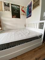 Hemnes Bed (eventueel incl. lattenbodems), 160 cm, Gebruikt, Wit, Hout