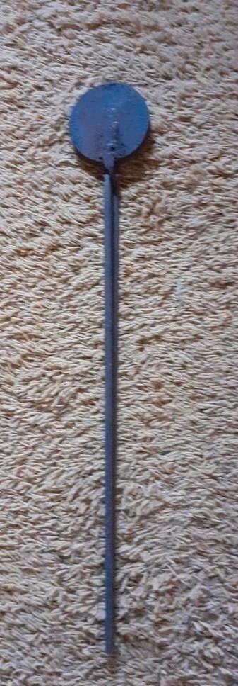 Oud Belgisch Gietijzeren Wafelijzer - 68cm beschikbaar voor biedingen