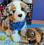Teddy hermann knuffelset aussie hond + konijntje NIEUWSTAAT!, Ophalen of Verzenden, Zo goed als nieuw, Hond