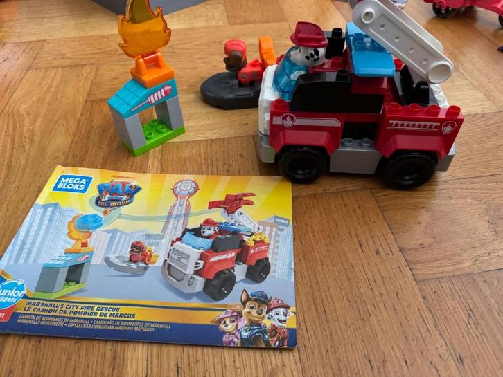 Paw Patrol Marshall mega bloks, Kinderen en Baby's, Speelgoed | Bouwstenen, Zo goed als nieuw, Megabloks, Ophalen of Verzenden