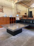 Heinz Lilienthal vintage design salontafel geëtst blad, Ophalen, Gebruikt, Rechthoekig