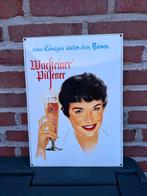 Emaille bord warsteiner, Ophalen of Verzenden, Zo goed als nieuw, Reclamebord