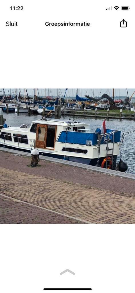 Heck kruiser genaamd Vamos, Watersport en Boten, Motorboten en Motorjachten, Zo goed als nieuw, Staal, Diesel, Ophalen