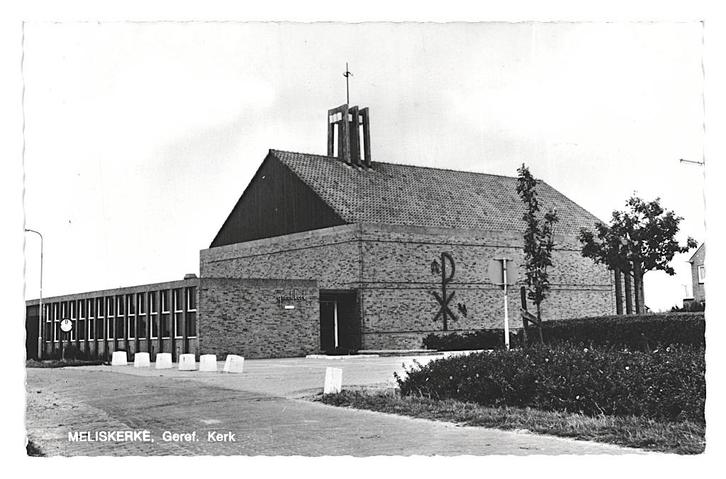 986151 Meliskerke Zeeland 1971 Gr Kerk Nette oude kaart Onbe, Verzamelen, Ansichtkaarten | Nederland, Ongelopen, Zeeland, 1960 tot 1980