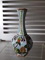 BRONZEN ART NOUVEAU GEEMAILLEERDE VAAS in PERFECTE STAAT, Ophalen of Verzenden, Brons