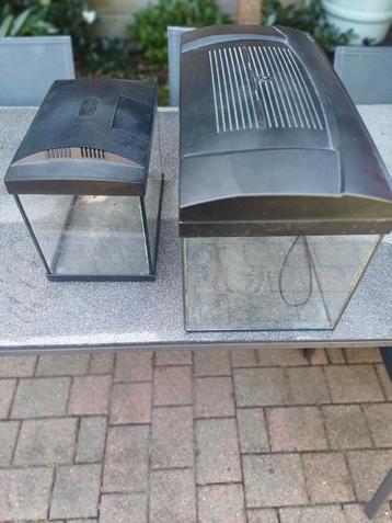 Aquarium  22 x 35 x 25cm en 30 x 60 x 30 +  accesoires beschikbaar voor biedingen
