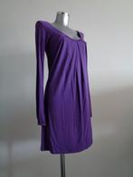 Benetton paarse viscose jurk, maat small, nieuw, Verzenden, Benetton, Paars, Nieuw