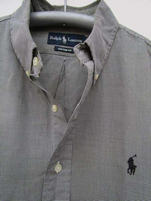 Klassiek Ralph Lauren overhemd maat 15,5 = L, Kleding | Heren, Overhemden, Zo goed als nieuw, Halswijdte 41/42 (L), Zwart, Ophalen