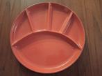 Vintage Jasba Fondueborden - Oranje, Huis en Inrichting, Keuken | Servies, Ophalen of Verzenden, Zo goed als nieuw, Bord(en), Overige stijlen