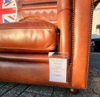 Chesterfield bank in nieuwstaat, cognac kleur leer, Ophalen, Gebruikt, Leer, Chesterfield