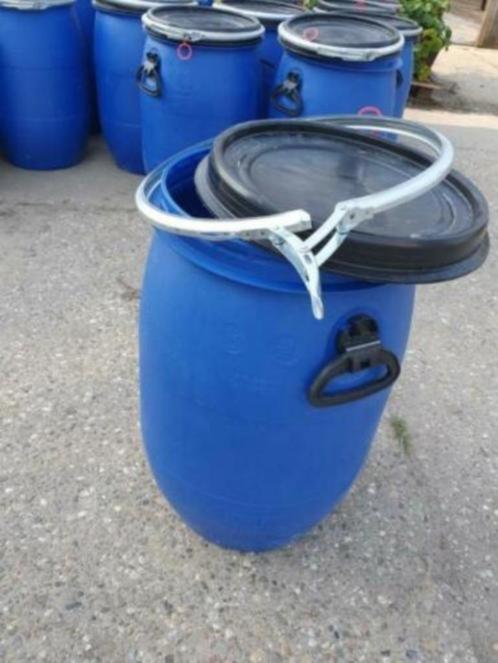 kunststof blauwe tonnen 60 liter voerton voer ton SCHOON, Dieren en Toebehoren, Dierenvoeding, Verzenden