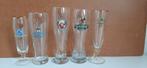 Collectie van 5 diverse bierglazen, Ophalen of Verzenden, Gebruikt, Glas of Glazen, Overige merken