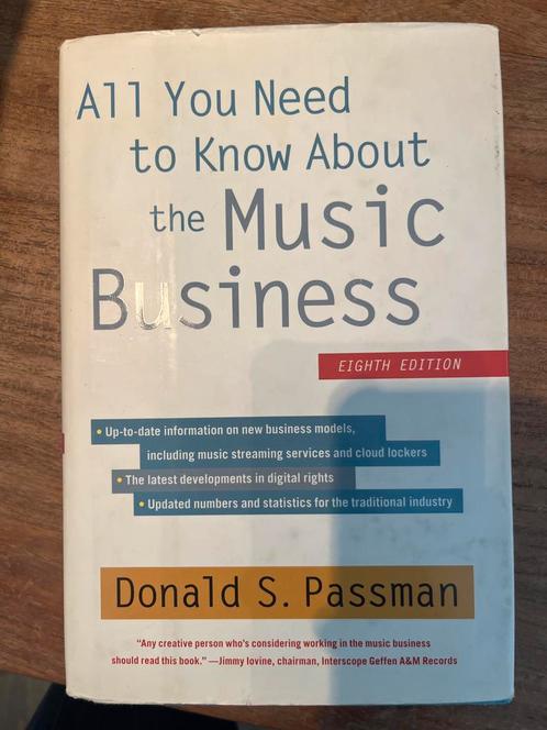 All you need to know about the Music Business Donald Passman, Boeken, Muziek, Gelezen, Algemeen, Ophalen of Verzenden