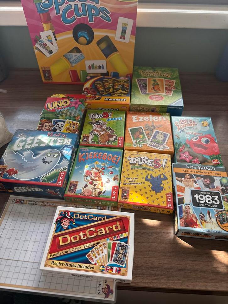 Diverse Bordspellen & Kaartspellen - Familieplezier!, Hobby en Vrije tijd, Gezelschapsspellen | Bordspellen, Zo goed als nieuw