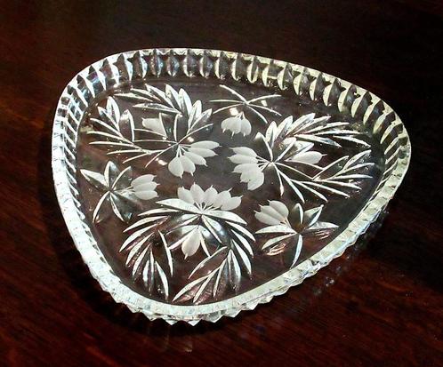 Vintage kristallen Duindoorn fruitschaal, Leningrad van '70., Antiek en Kunst, Antiek | Glas en Kristal, Ophalen of Verzenden