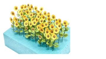 J’s Work 1:35 (laser cut) sun flowers (paper plants) - 2x beschikbaar voor biedingen