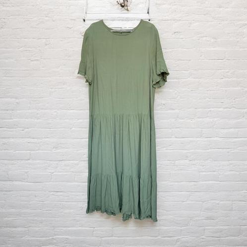 Msch Copenhagen Jurk Mt M Mintgroen Pia Morocco Frill Dress, Kleding | Dames, Jurken, Zo goed als nieuw, Maat 38/40 (M), Groen
