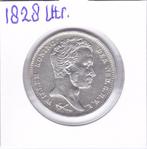Zeldzame 1 gulden 1828 Utrecht voor 1250 euro, 1 gulden, Zilver, Ophalen of Verzenden, Koning Willem I