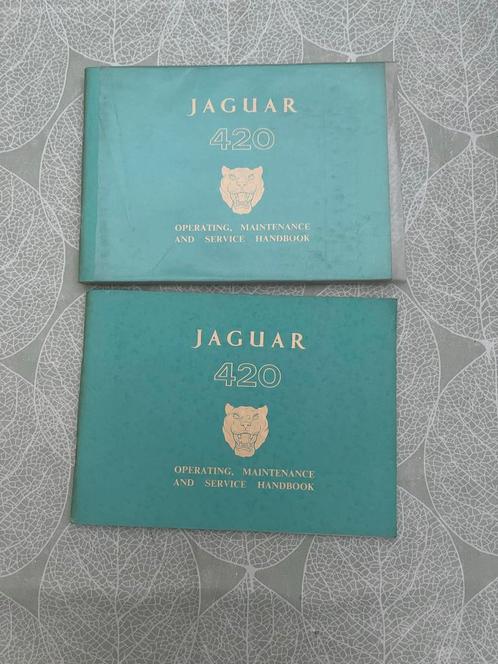 Jaguar 420 Handboeken + Poster, Boeken, Auto's | Boeken, Gelezen, Overige merken, Ophalen of Verzenden