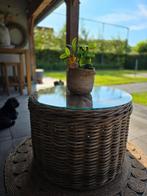 Brocante Rieten Rotan Salontafel met opbergruimte voor 89,-€, Overige materialen, 50 tot 100 cm, 50 tot 75 cm, Rond