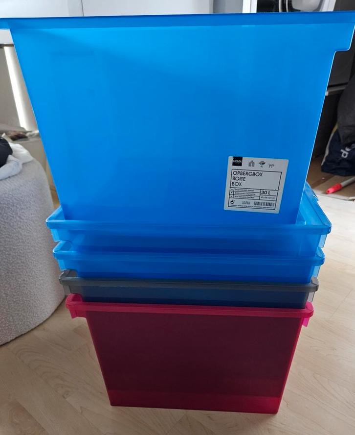 Hema opbergbox 5 keer, Doe-het-zelf en Verbouw, Kratten en Dozen, Gebruikt, Doos, Minder dan 50 cm, Minder dan 35 cm, Minder dan 40 cm