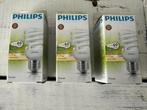 3x Philips spaarlamp Tornado E27 20W warm wit, 30 tot 60 watt, Nieuw, Spaarlamp, E27 (groot)