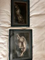 2 schilderijen van vrouw, Antiek en Kunst, Ophalen of Verzenden