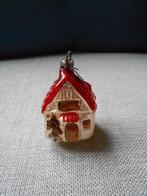 oude kerstbal huisje, Ophalen of Verzenden, Gebruikt